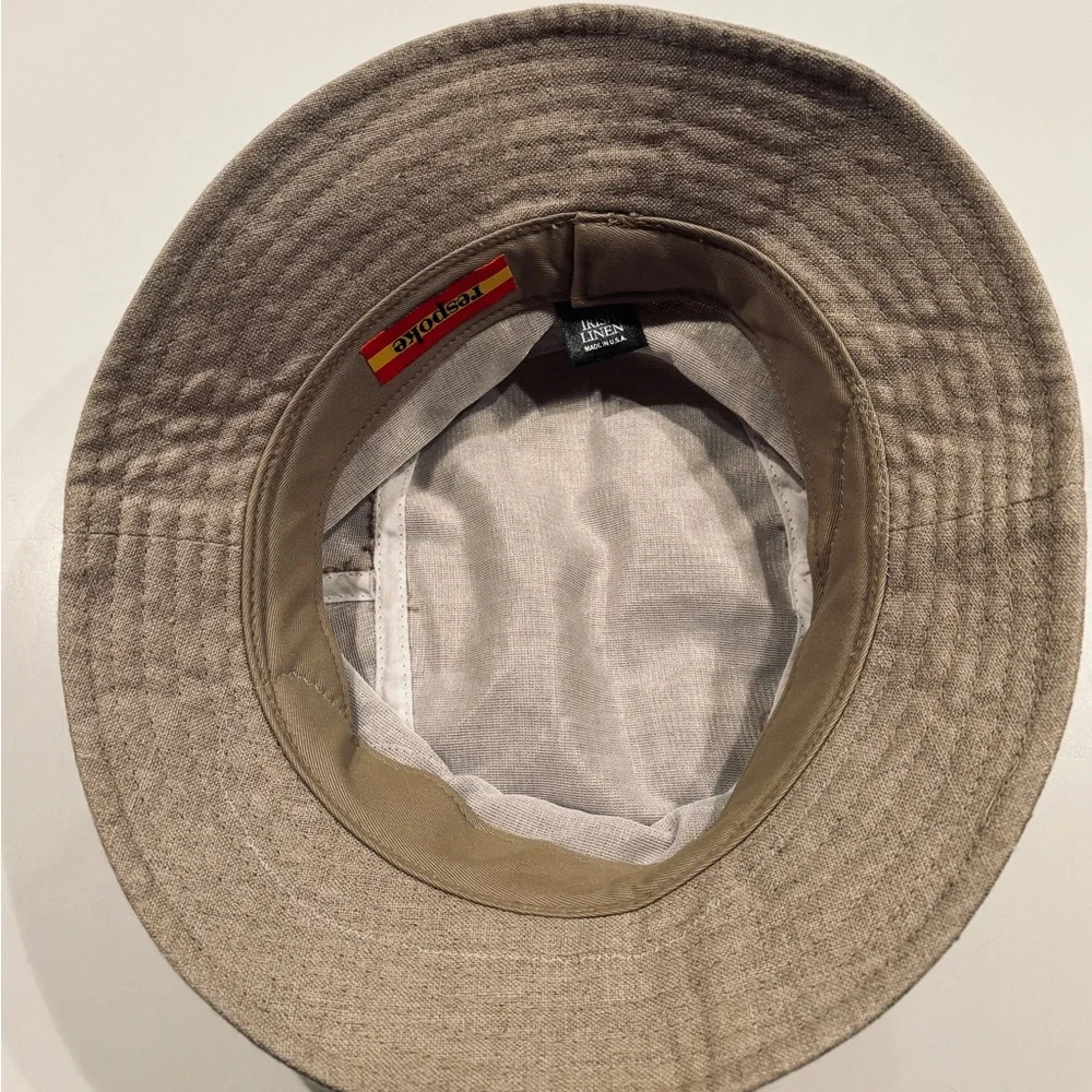 SALE Custom Unisex RESPOKE EMILIO PUCCI Bucket Hat . Pucci Silk Trim Irish Linen - Picture 13 of 15